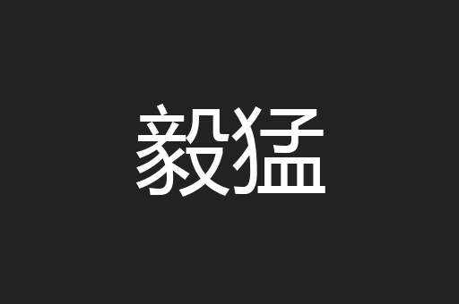 毅猛