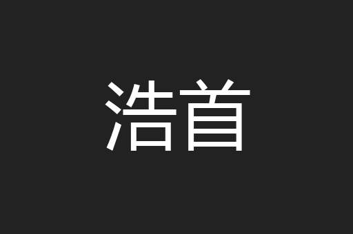 浩首
