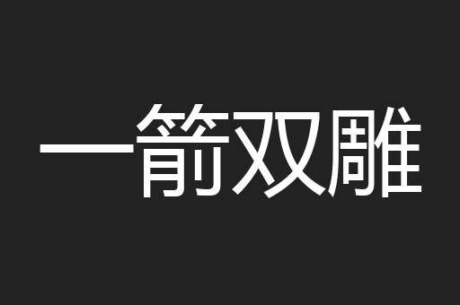一箭双雕