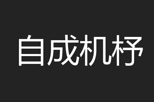 自成机杼