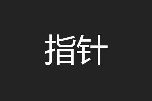 指针