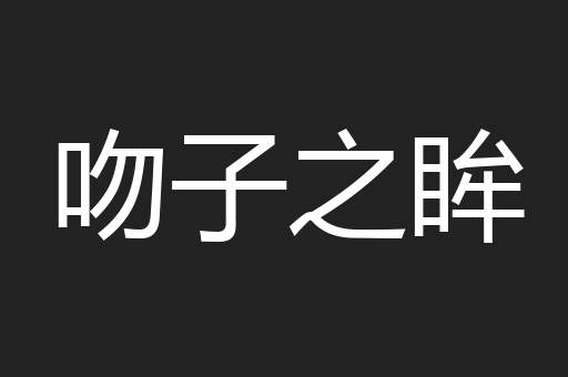 吻子之眸