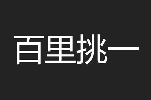 百里挑一