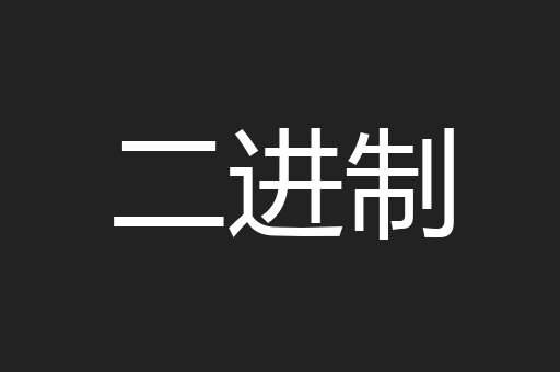 二进制