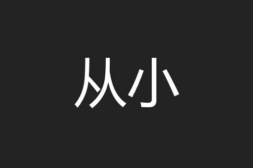 从小