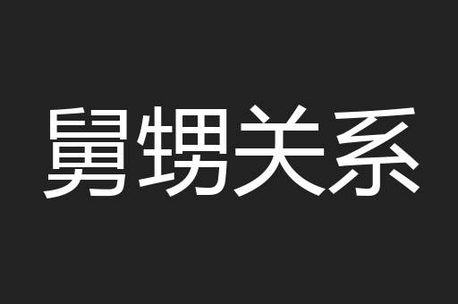 舅甥关系