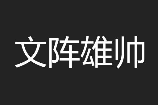 文阵雄帅