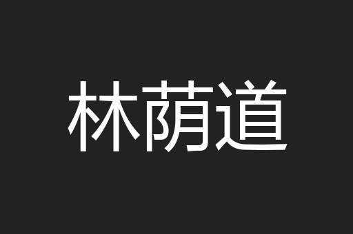 林荫道
