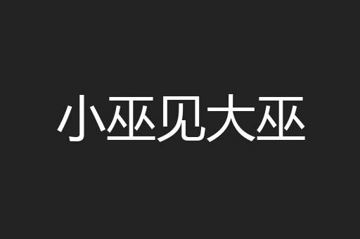 小巫见大巫