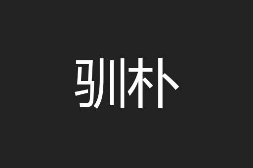 驯朴