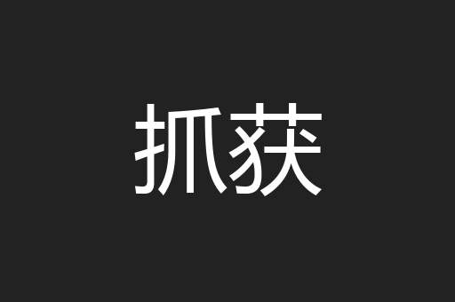 抓获