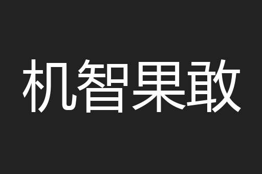 机智果敢