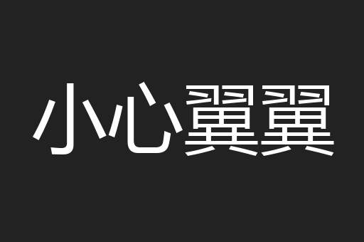 小心翼翼
