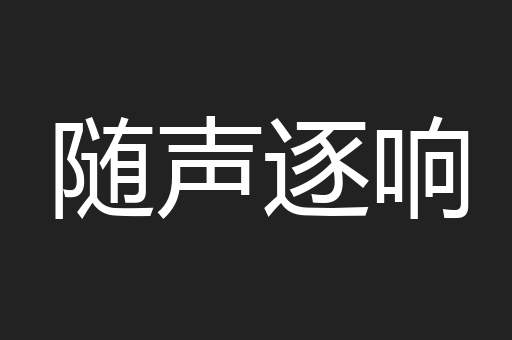 随声逐响