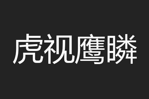 虎视鹰瞵