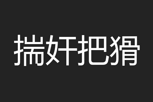 揣奸把猾