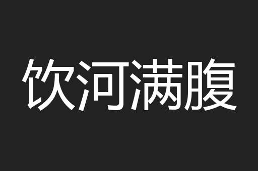 饮河满腹