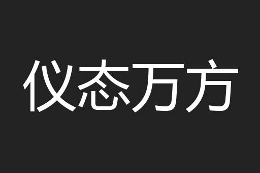 仪态万方