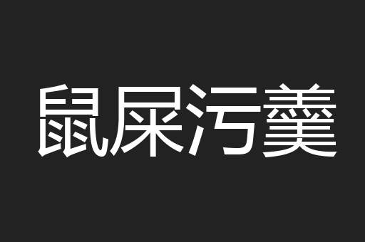 鼠屎污羹