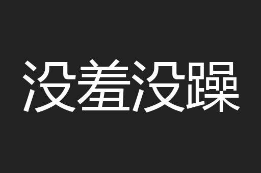 没羞没躁