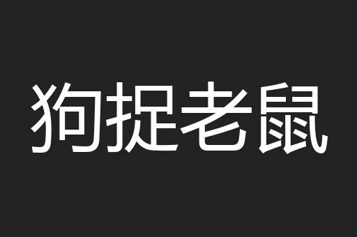 狗捉老鼠