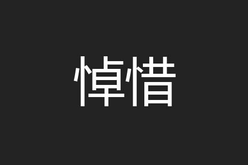 悼惜
