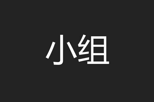 小组