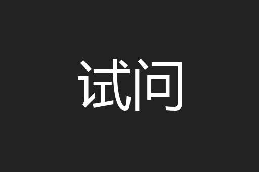 试问
