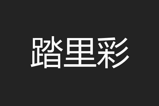 踏里彩