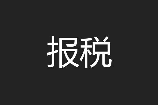 报税