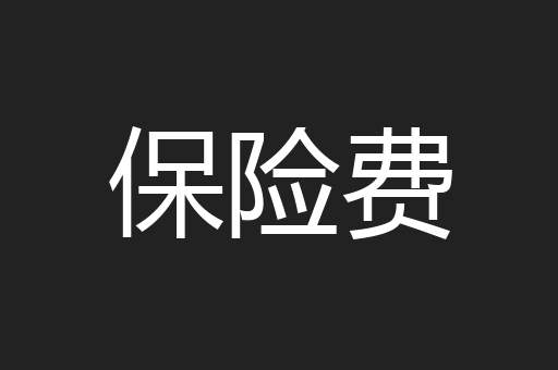保险费