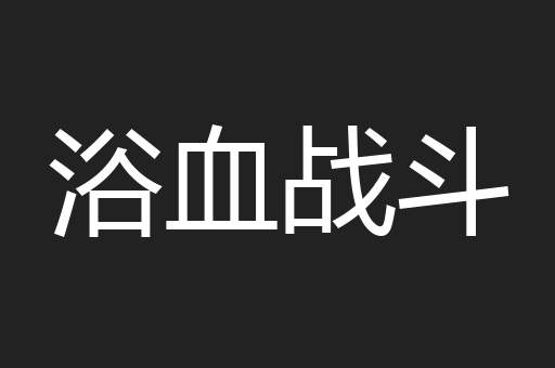 浴血战斗