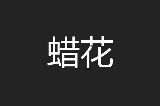 蜡花