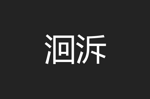 洄泝
