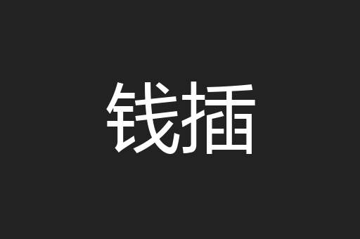 钱插