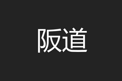 阪道