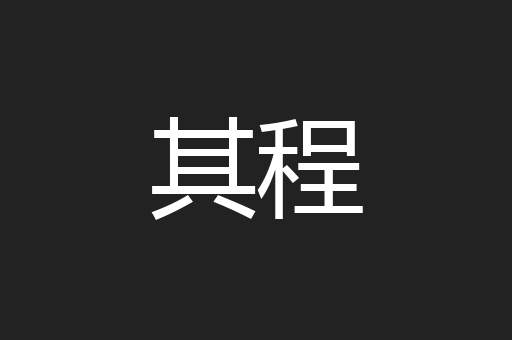 其程
