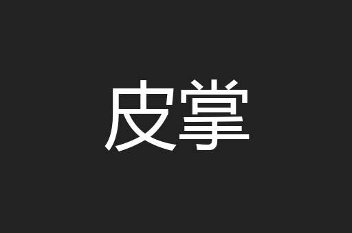 皮掌