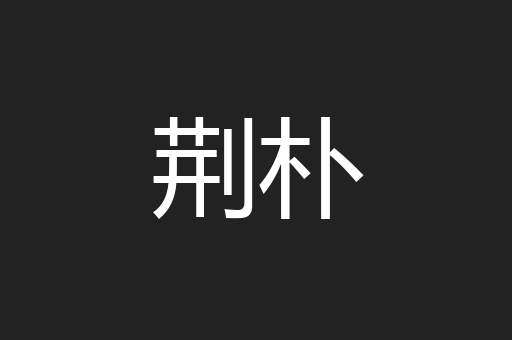 荆朴