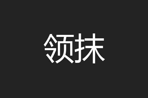 领抹
