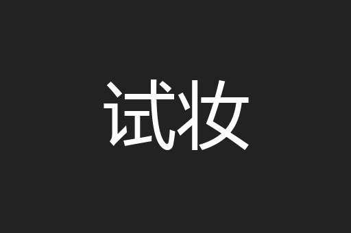 试妆