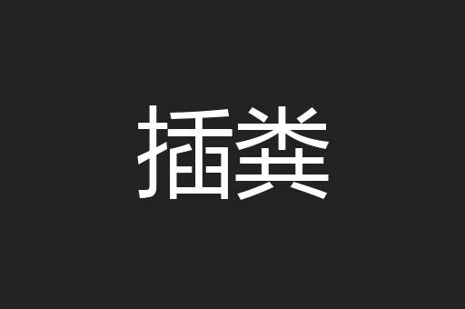 插粪