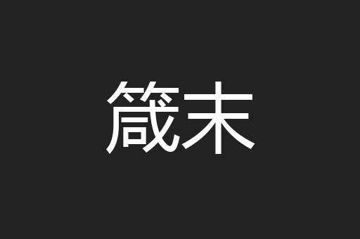 箴末