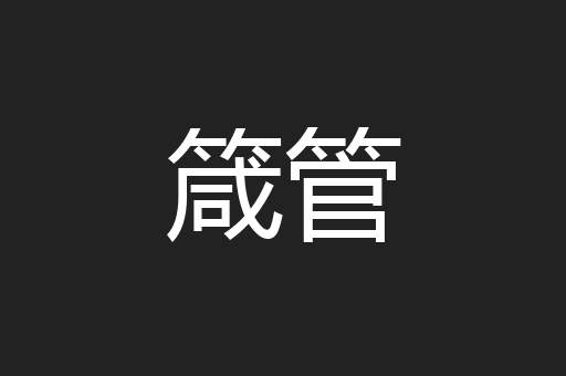 箴管