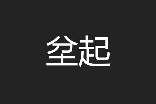 坌起