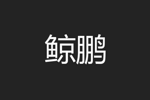 鲸鹏