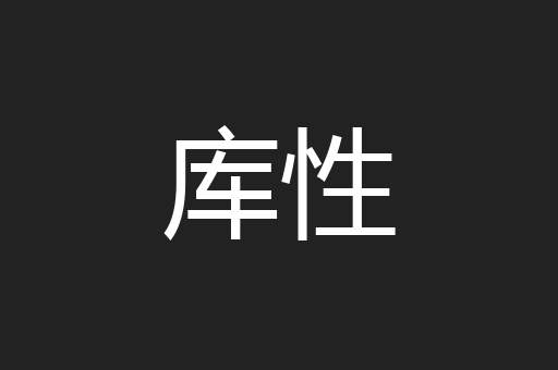 库性
