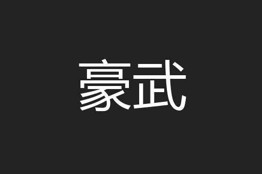 豪武