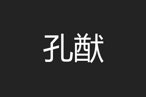 孔猷