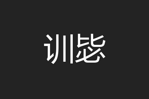 训毖